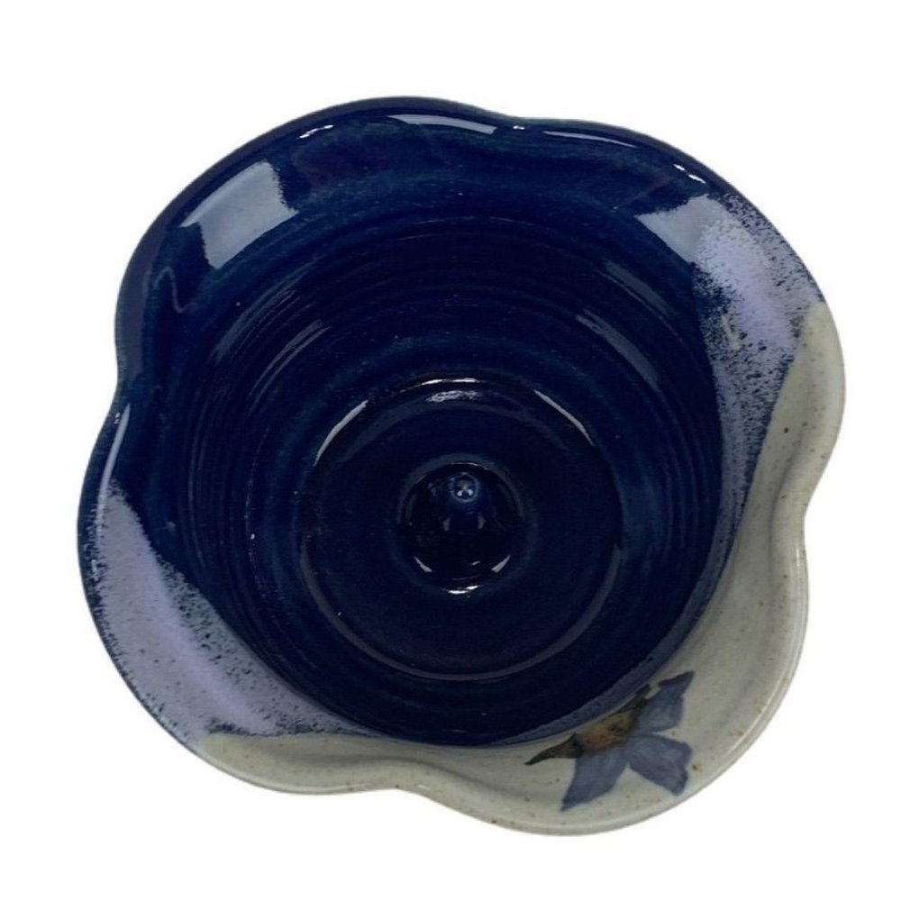 Pottery‎ Apple Baker Dip Dye Fluted Artist Stamped